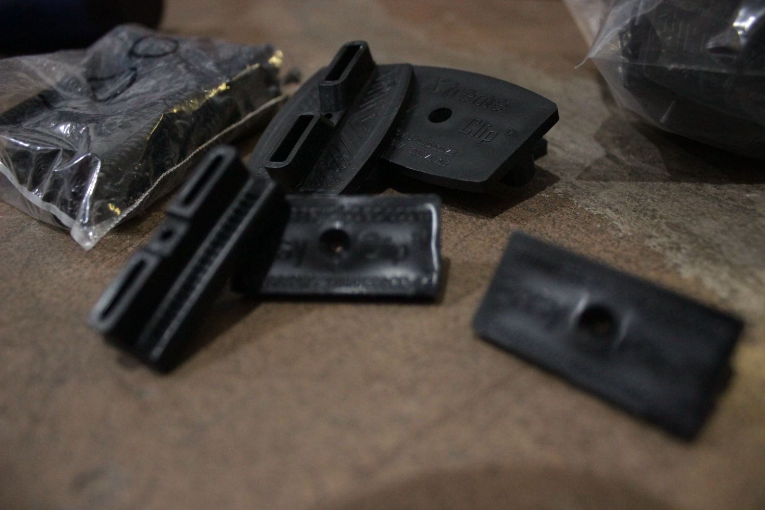 a Photo of the plastic EasyClip deck fastners which is manufactured by Alternative Structures in South Africa.